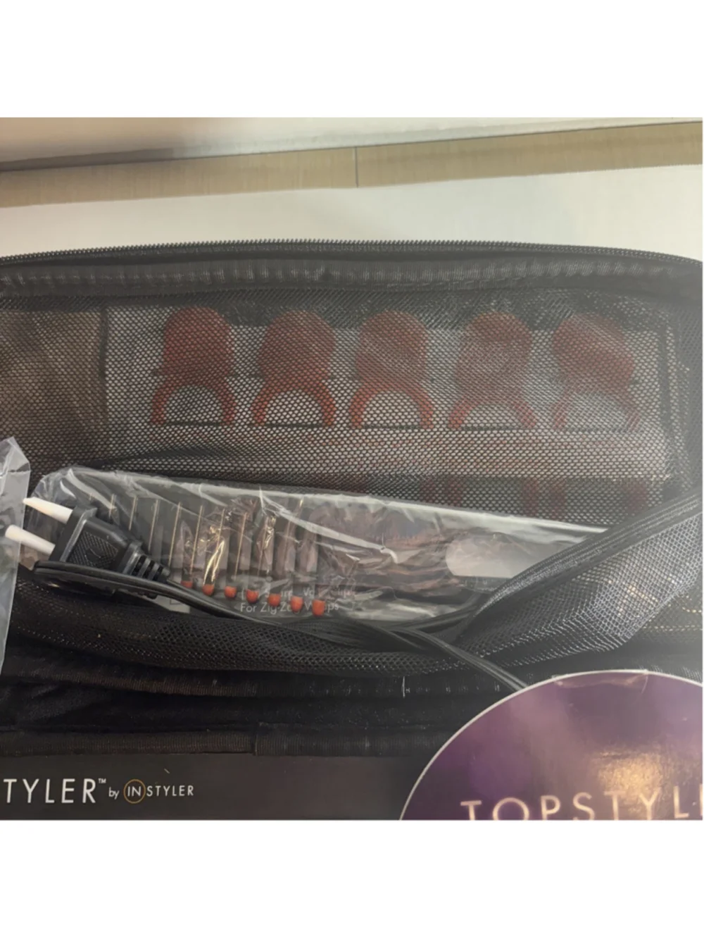 InStyler TopStyler Heated Ceramic Styling Shells Hair Curler System Case 1202